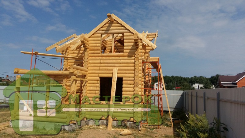 Строительство дома из бревна в с.Архангельское