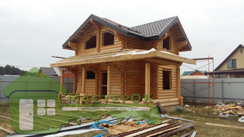 Строительство дома из бревна в с.Архангельское